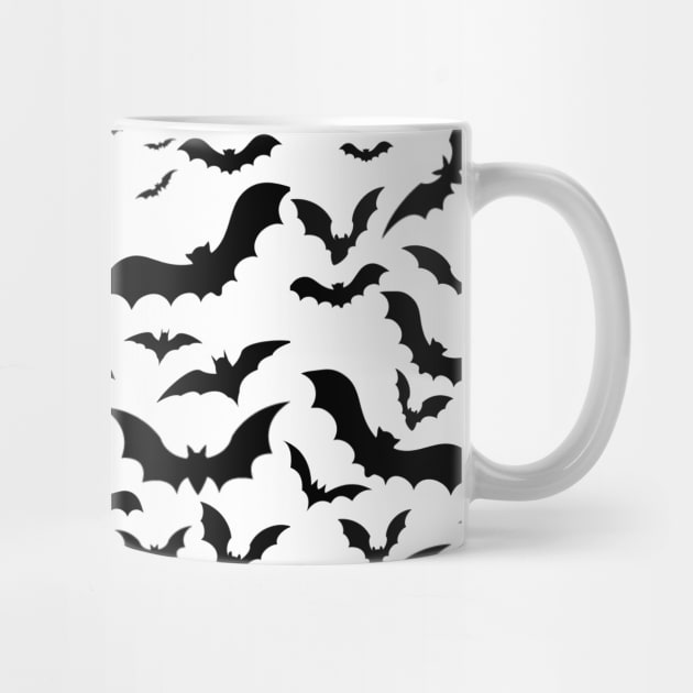 Spooky Bats All Over Print by Slightly Unhinged